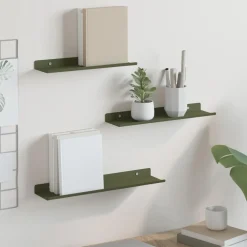 vidaXL Étagère flottante 3 pcs 40 x 9 x 2,5 cm Acier