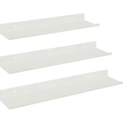 vidaXL Étagère flottante 3 pcs 40 x 9 x 2,5 cm Acier