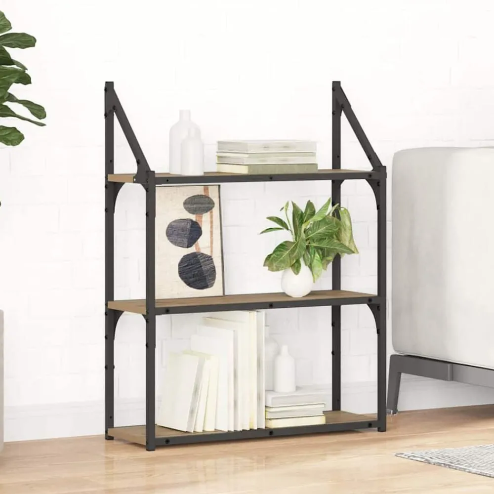vidaXL Étagère Murale avec étagère Chêne artisanal 60 x 21 x 78,5 cm