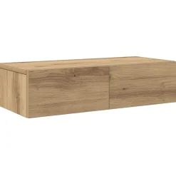 vidaXL Étagère murale avec tiroirs chêne artisanal bois d'ingénierie