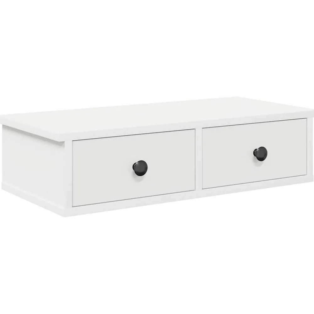vidaXL Étagère murale avec tiroirs 60x28x15 cm bois d'ingénierie