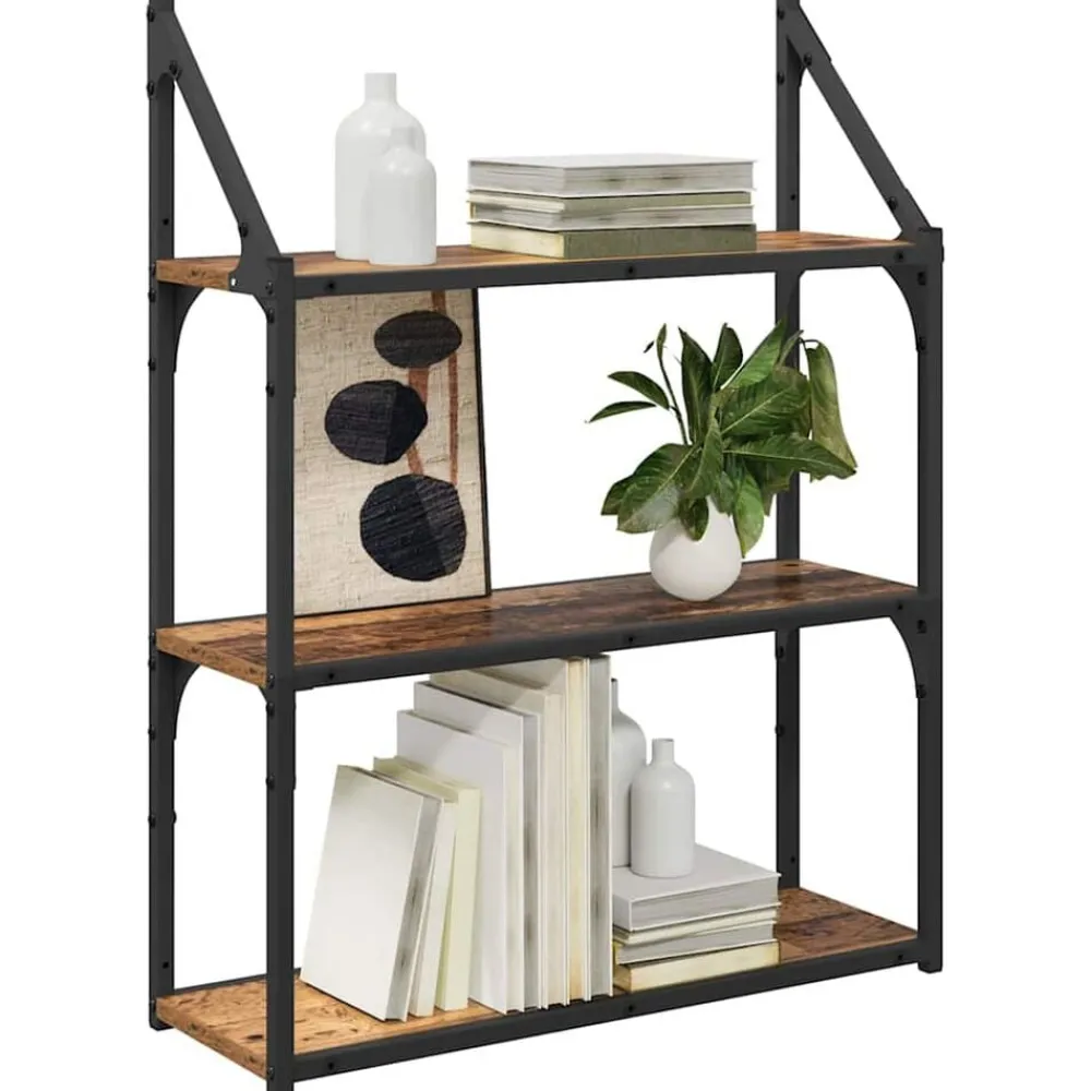 vidaXL Étagère Murale 60 x 21 x 78,5 cm Bois d'ingénierie