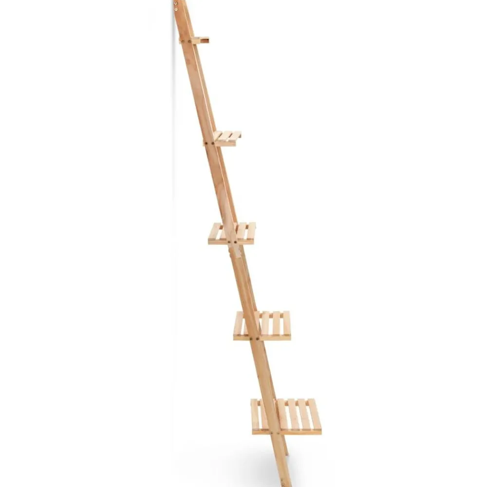 Étagères-vidaXL Étagère murale échelle bois de cèdre 41,5 x 30 x 176 cm