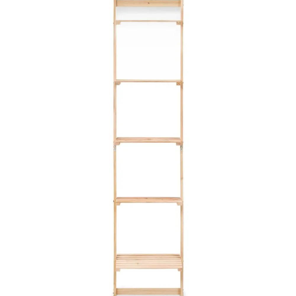 Étagères-vidaXL Étagère murale échelle bois de cèdre 41,5 x 30 x 176 cm