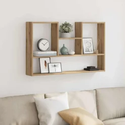 Étagères-vidaXL Étagère murale chêne artisanal 99x15x60 cm bois d'ingénierie Ch&ecirc;ne