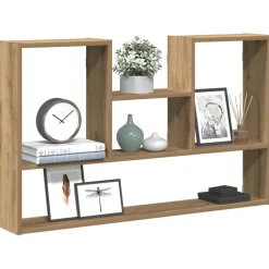 Étagères-vidaXL Étagère murale chêne artisanal 99x15x60 cm bois d'ingénierie Ch&ecirc;ne