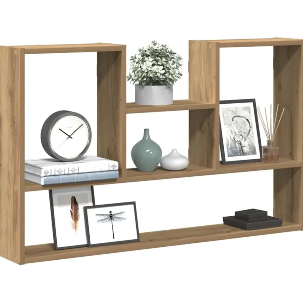 Étagères-vidaXL Étagère murale chêne artisanal 99x15x60 cm bois d'ingénierie Ch&ecirc;ne