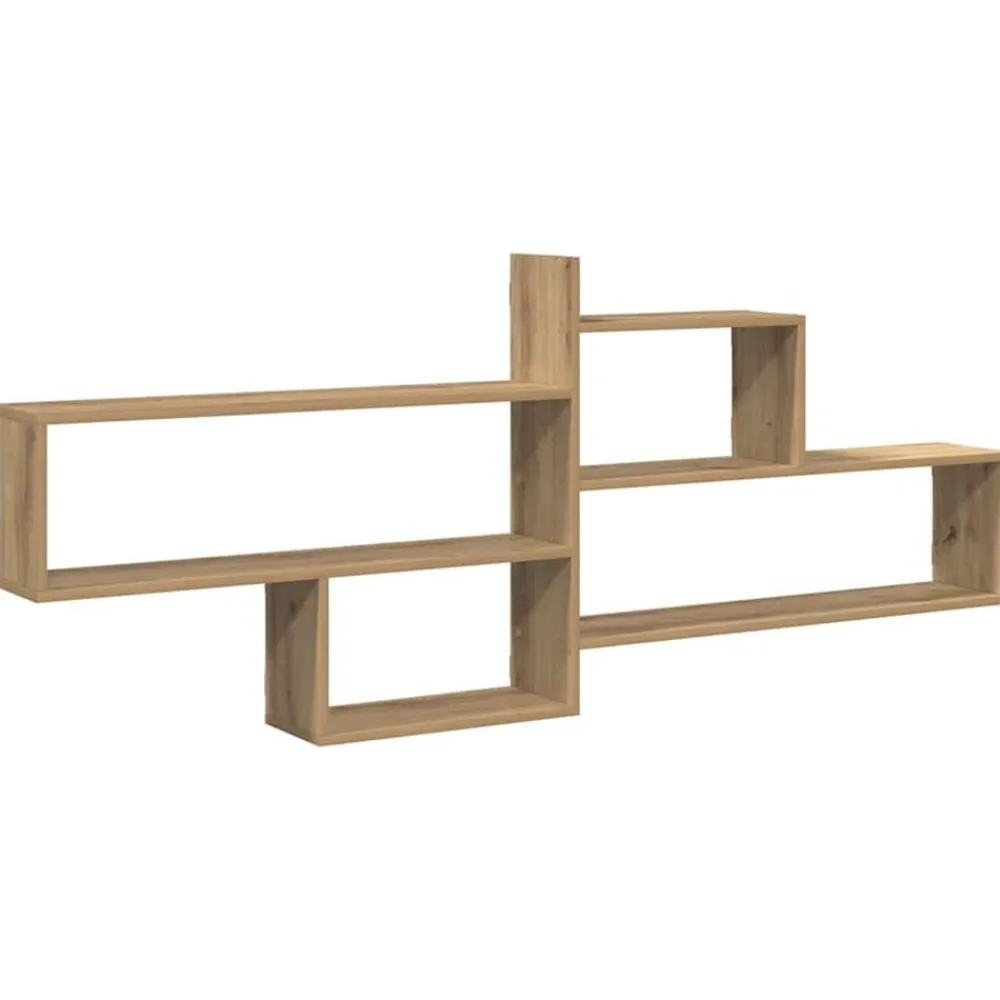 Étagères-vidaXL Étagère murale chêne artisanal 167,5x18x68 cm bois ingénierie Ch&ecirc;ne