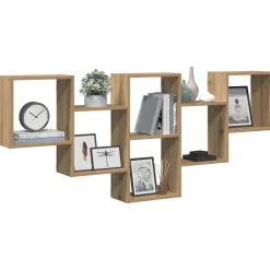 Étagères-vidaXL Étagère murale chêne artisanal 159x18x66 cm bois d'ingénierie Ch&ecirc;ne