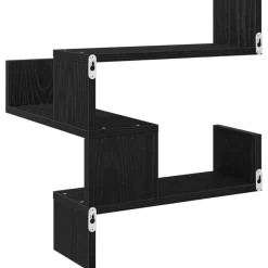 Étagères-vidaXL Étagère Murale Chêne noir 40 x 40 x 49,5 cm Bois d'ingénierie Chêne noir