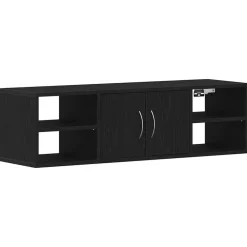 Étagères-vidaXL Étagère Murale Chêne noir 102 x 30 x 29 cm Bois d'ingénierie Ch&ecirc;ne noir