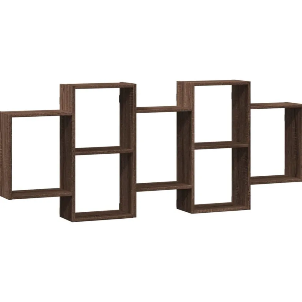 vidaXL Étagère murale chêne marron 159x18x65 cm bois d'ingénierie