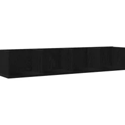 Étagères-vidaXL Étagère Murale Chêne noir 100 x 18 x 18 cm Bois d'ingénierie Ch&ecirc;ne noir