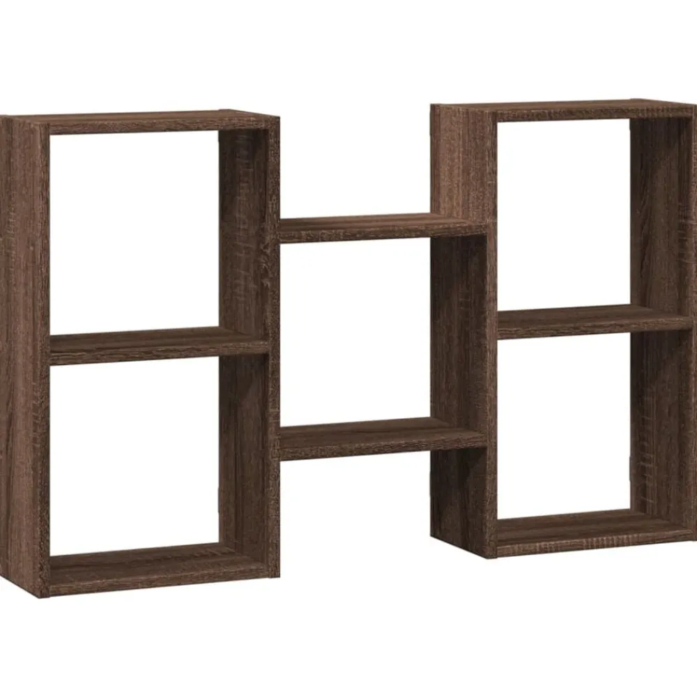 Étagères-vidaXL Étagère murale chêne marron 96x18x60 cm bois d'ingénierie Ch&ecirc;ne marron