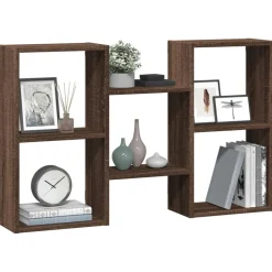 Étagères-vidaXL Étagère murale chêne marron 96x18x60 cm bois d'ingénierie Ch&ecirc;ne marron
