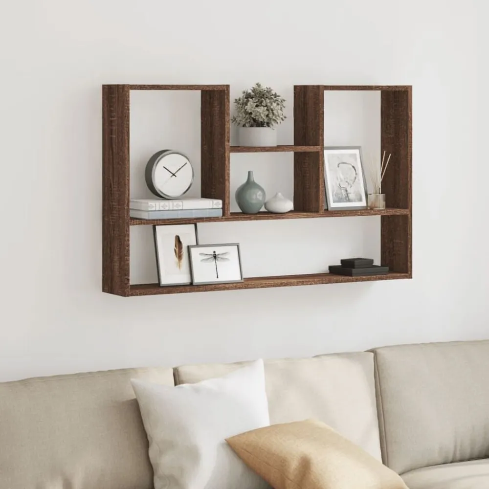 vidaXL Étagère murale chêne marron 99x15x60 cm bois d'ingénierie