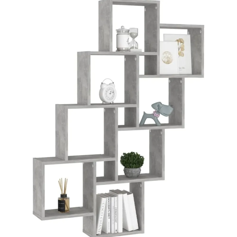 vidaXL Étagère murale cube 90x15x119 cm Bois d’ingénierie