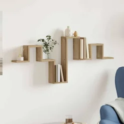 Étagères-vidaXL Étagère Murale Montage mural Chêne artisanal 104,5 x 43 x 10 cm ch&ecirc;ne artisanal