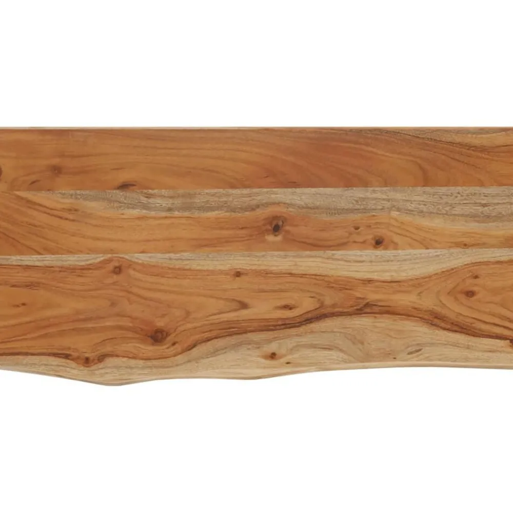 vidaXL Étagère murale rectangulaire massif acacia bordure assortie