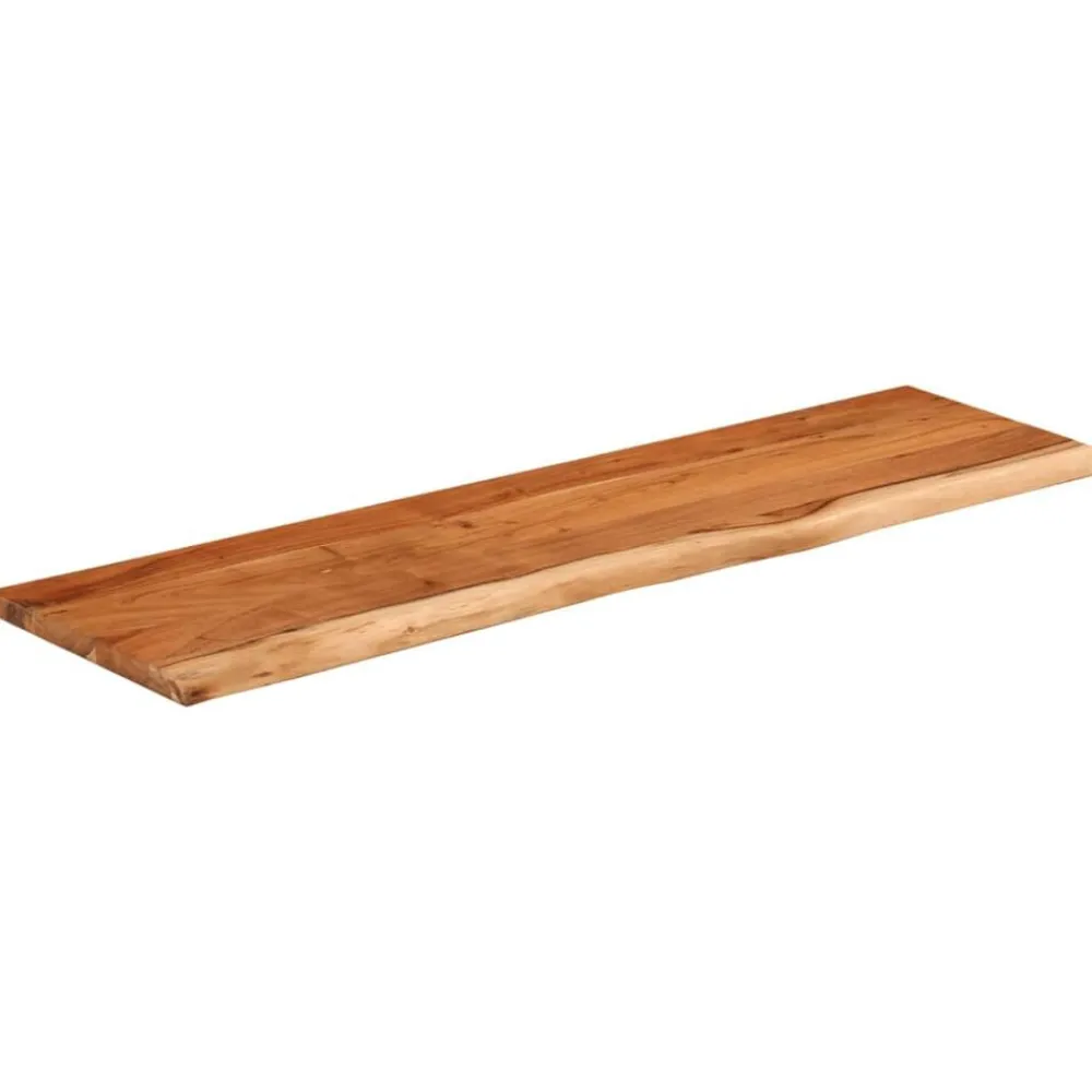 vidaXL Étagère murale rectangulaire massif acacia bordure assortie