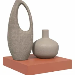 Étagères-vidaXL Étagère Murale 23 x 23,5 x 4 cm Bois d'ingénierie Rouge