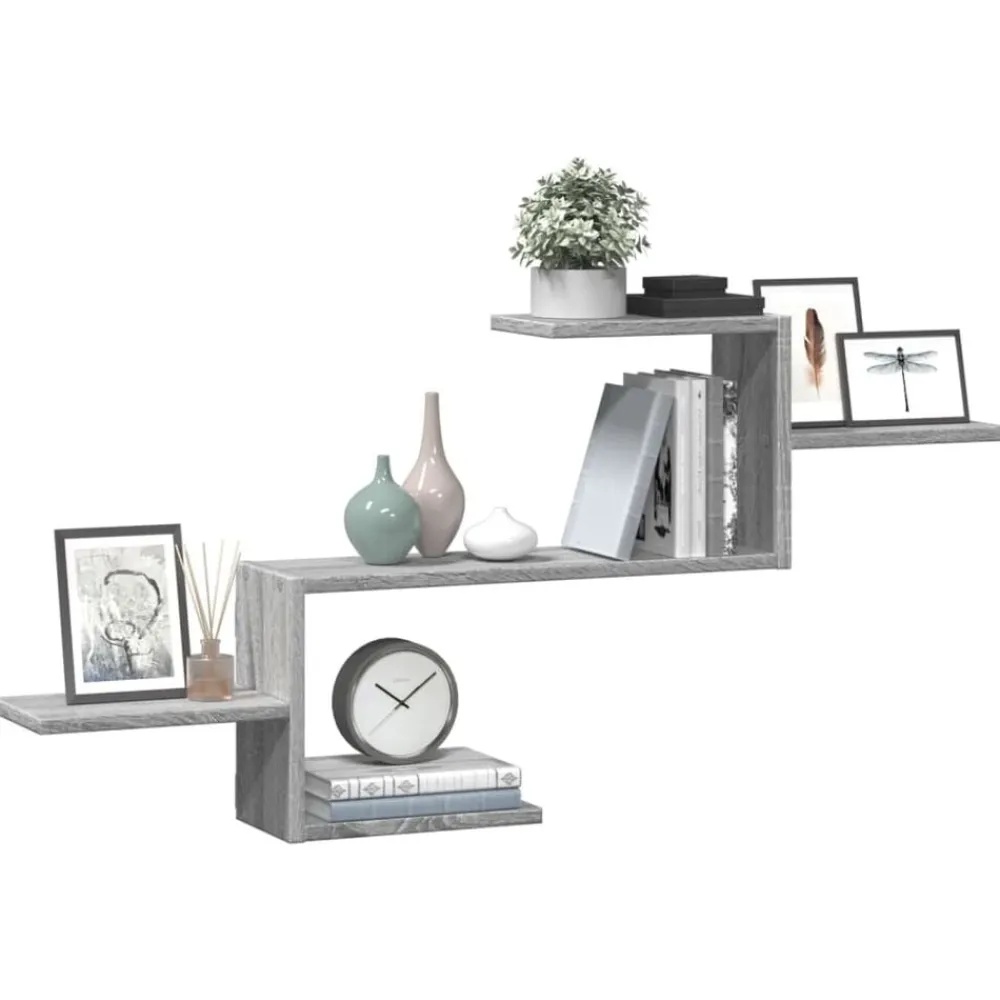 vidaXL Étagère murale 104x15x49 cm bois ingénierie