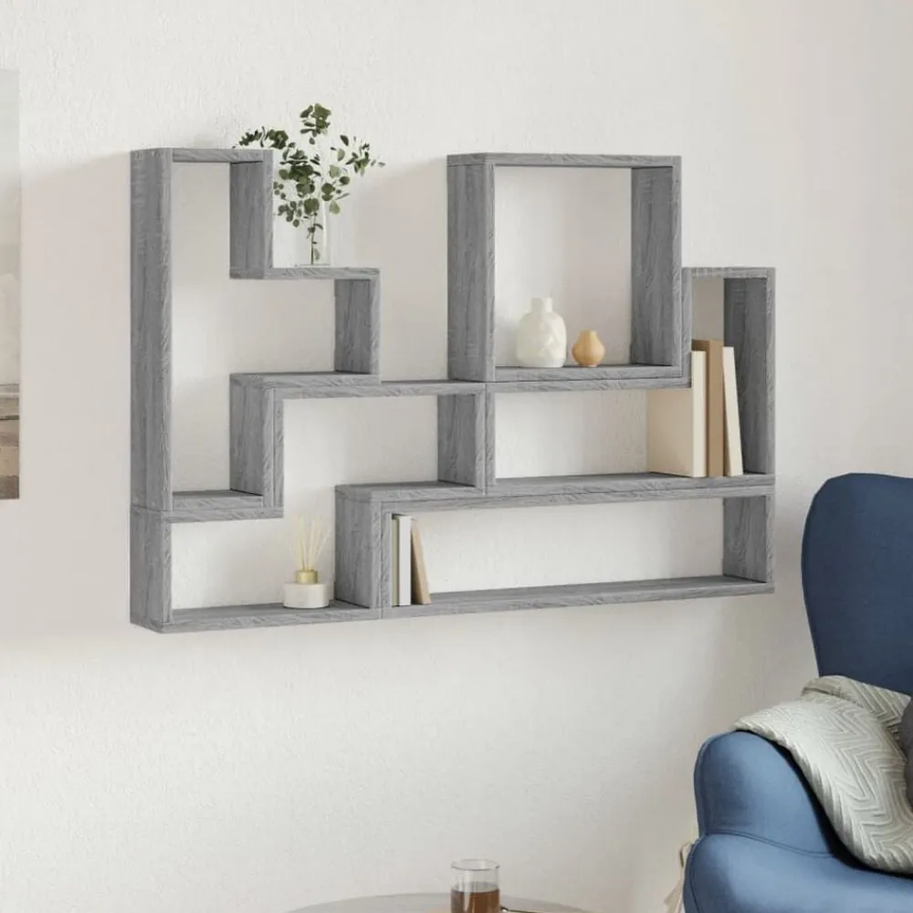 vidaXL Étagère murale 96x12x64 cm bois d'ingénierie