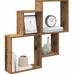 vidaXL Étagère murale 80x15x78,5 cm bois d'ingénierie