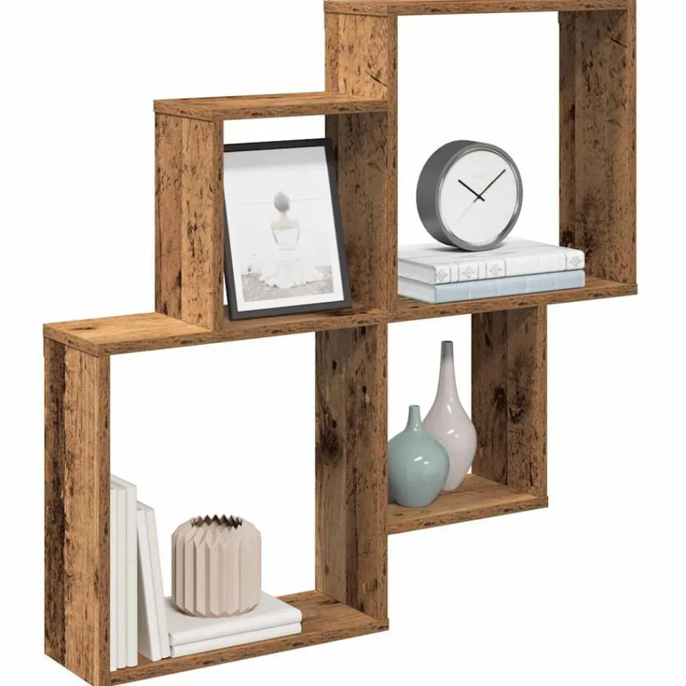 vidaXL Étagère murale 80x15x78,5 cm bois d'ingénierie
