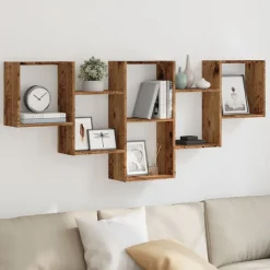 vidaXL Étagère murale 159x18x66 cm bois d'ingénierie