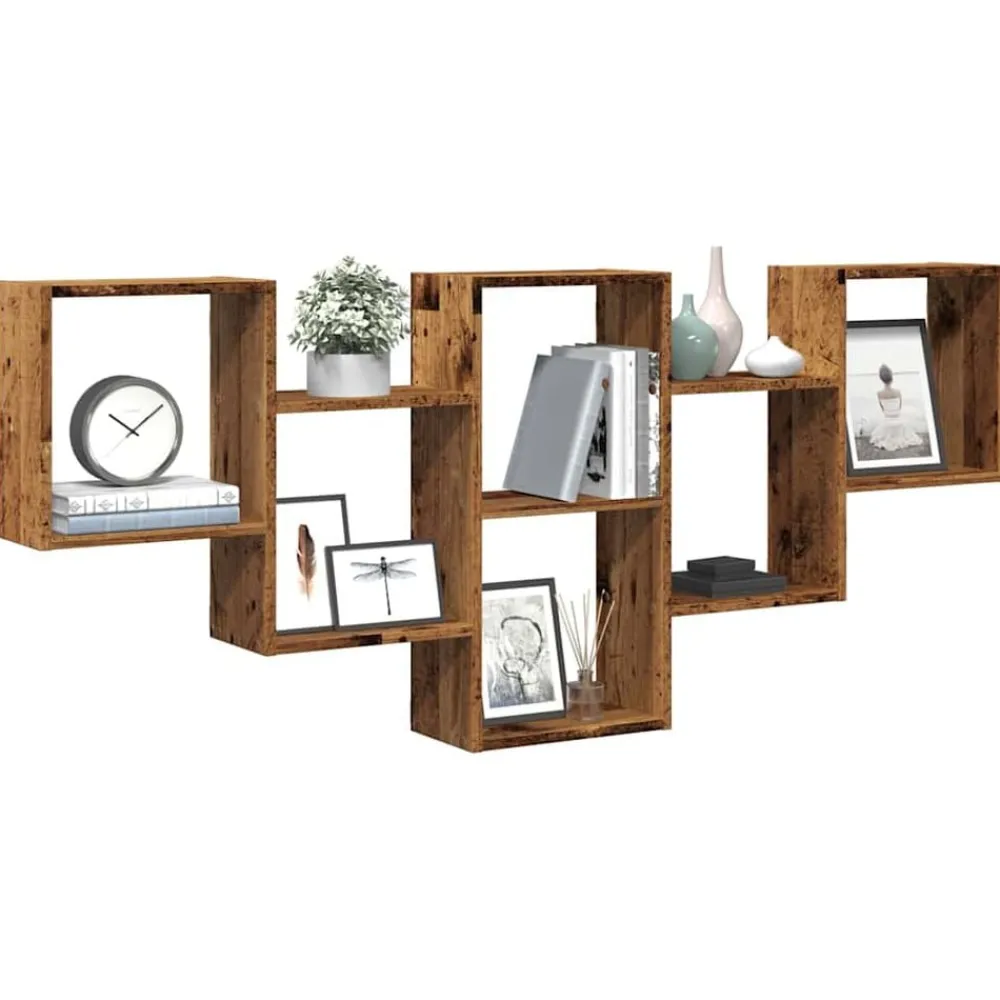 vidaXL Étagère murale 159x18x66 cm bois d'ingénierie