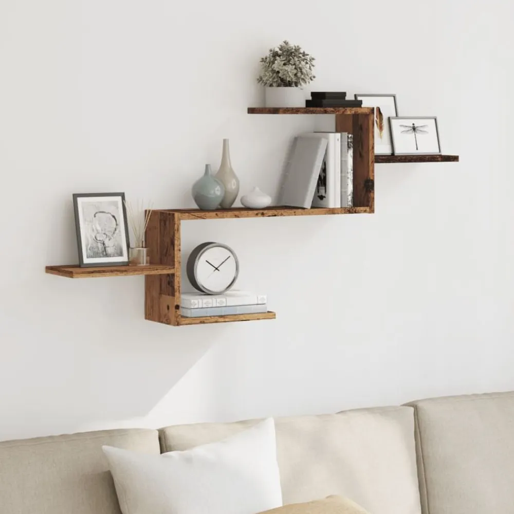 vidaXL Étagère murale 104x15x49 cm bois d'ingénierie