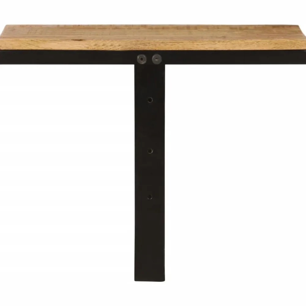 vidaXL Étagère murale 40x30x32 cm bois massif de manguier et fer