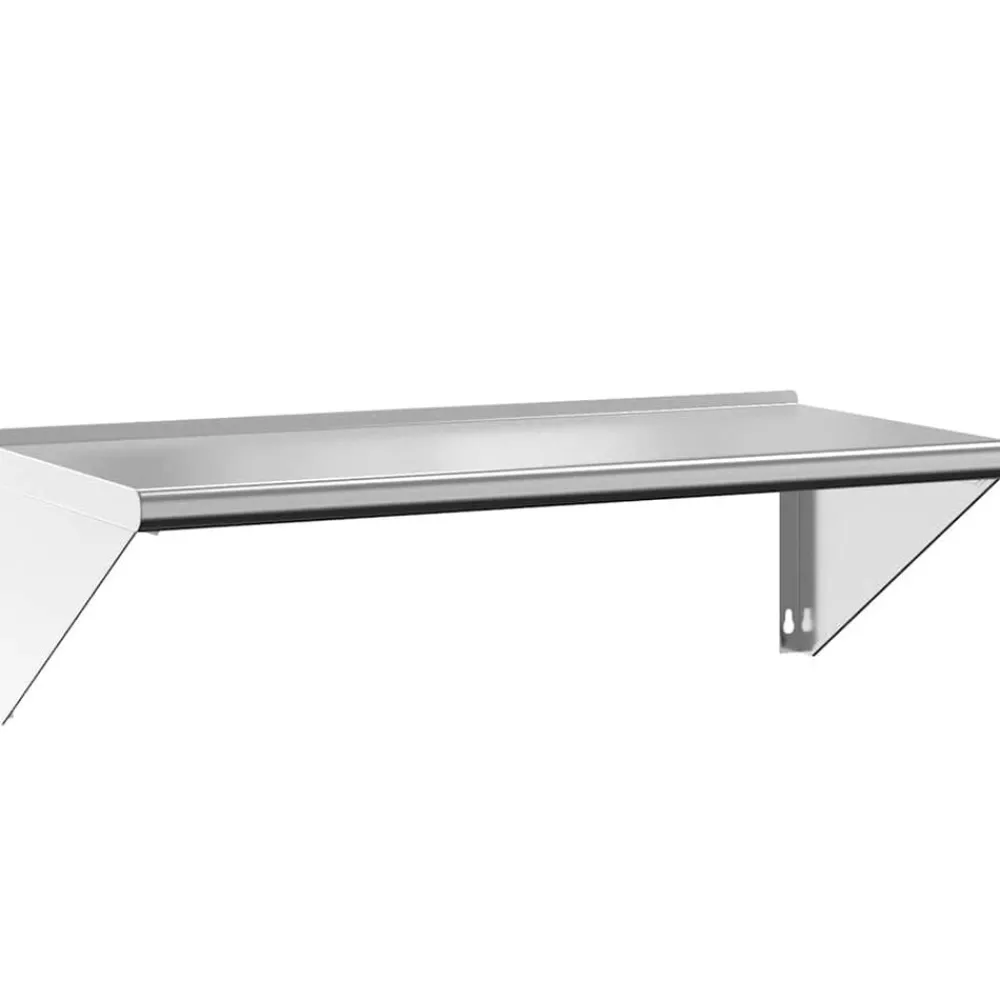vidaXL Étagère murale 100x45x31 cm argenté acier inoxydable