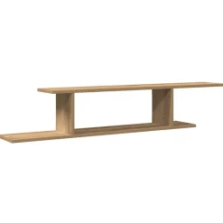 Étagères-vidaXL Étagère TV murale chêne artisanal 125x18x23cm bois d'ingénierie ch&ecirc;ne artisanal