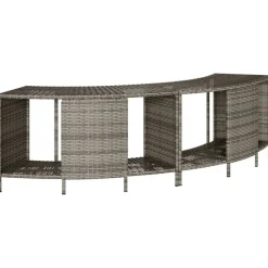 vidaXL Étagères de rangement pour spa 2 pcs résine tressée