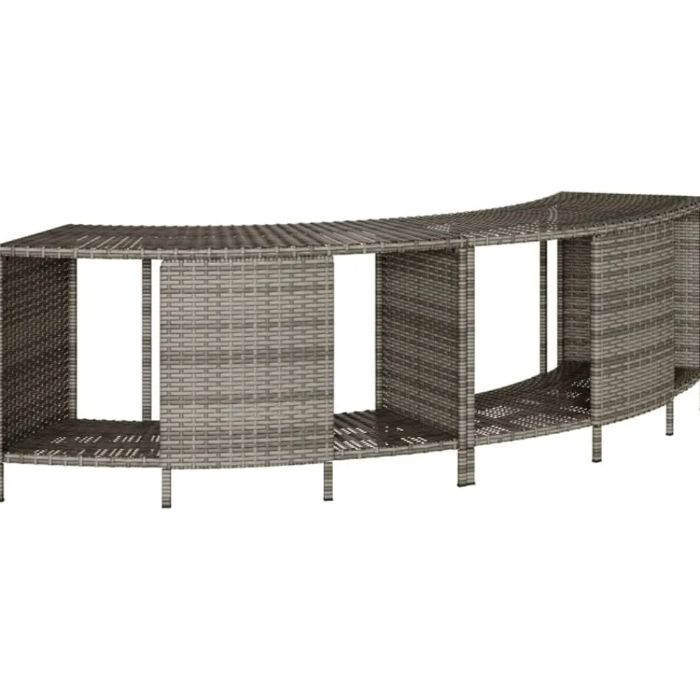 vidaXL Étagères de rangement pour spa 2 pcs résine tressée