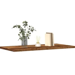 Étagères-vidaXL Étagères murales 4 pcs 60x30x1,5cm bois d'ingénierie Vieux bois