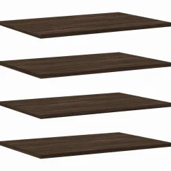 vidaXL Étagères murales 4 pcs chêne marron 60x40x1,5cm bois ingénierie