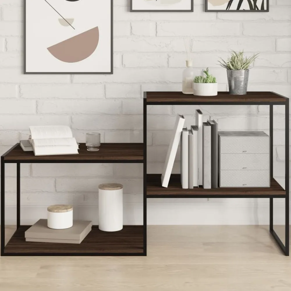 vidaXL Étagères murales 4 pcs chêne marron 60x40x1,5cm bois ingénierie