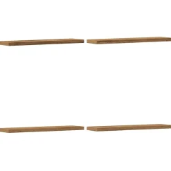 Étagères-vidaXL Étagères murales 4 pcs chêne artisanal 40x10x1,5 cm ch&ecirc;ne artisanal