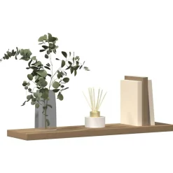 Étagères-vidaXL Étagères murales 4 pcs chêne artisanal 40x10x1,5 cm ch&ecirc;ne artisanal