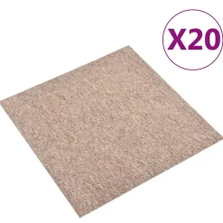 Matériaux De Construction-vidaXL Tapis 20 pcs 50 x 50 cm 100% Polypropylène Beige