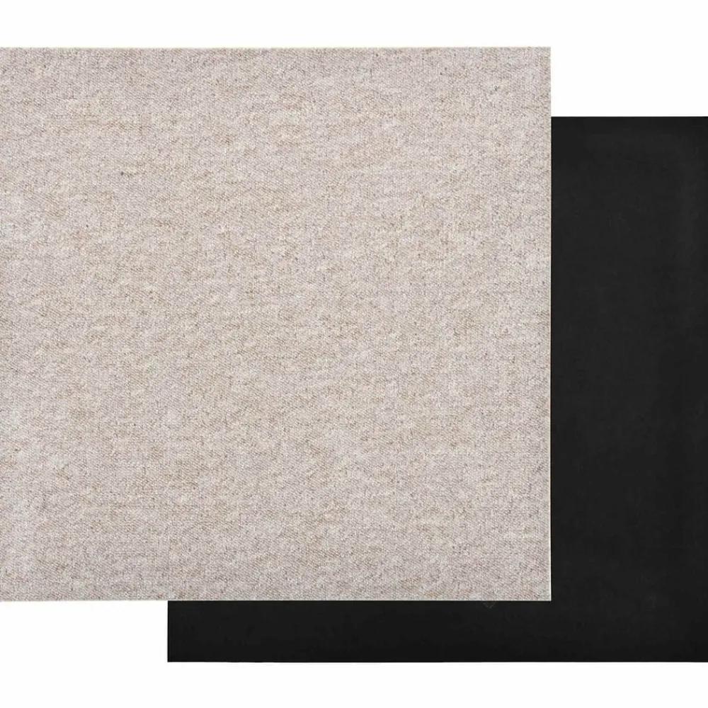 Matériaux De Construction-vidaXL Tapis 20 pcs 50 x 50 cm 100% Polypropylène Beige clair