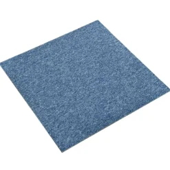 Matériaux De Construction-vidaXL Tapis 20 pcs 50 x 50 cm 100% Polypropylène Bleu