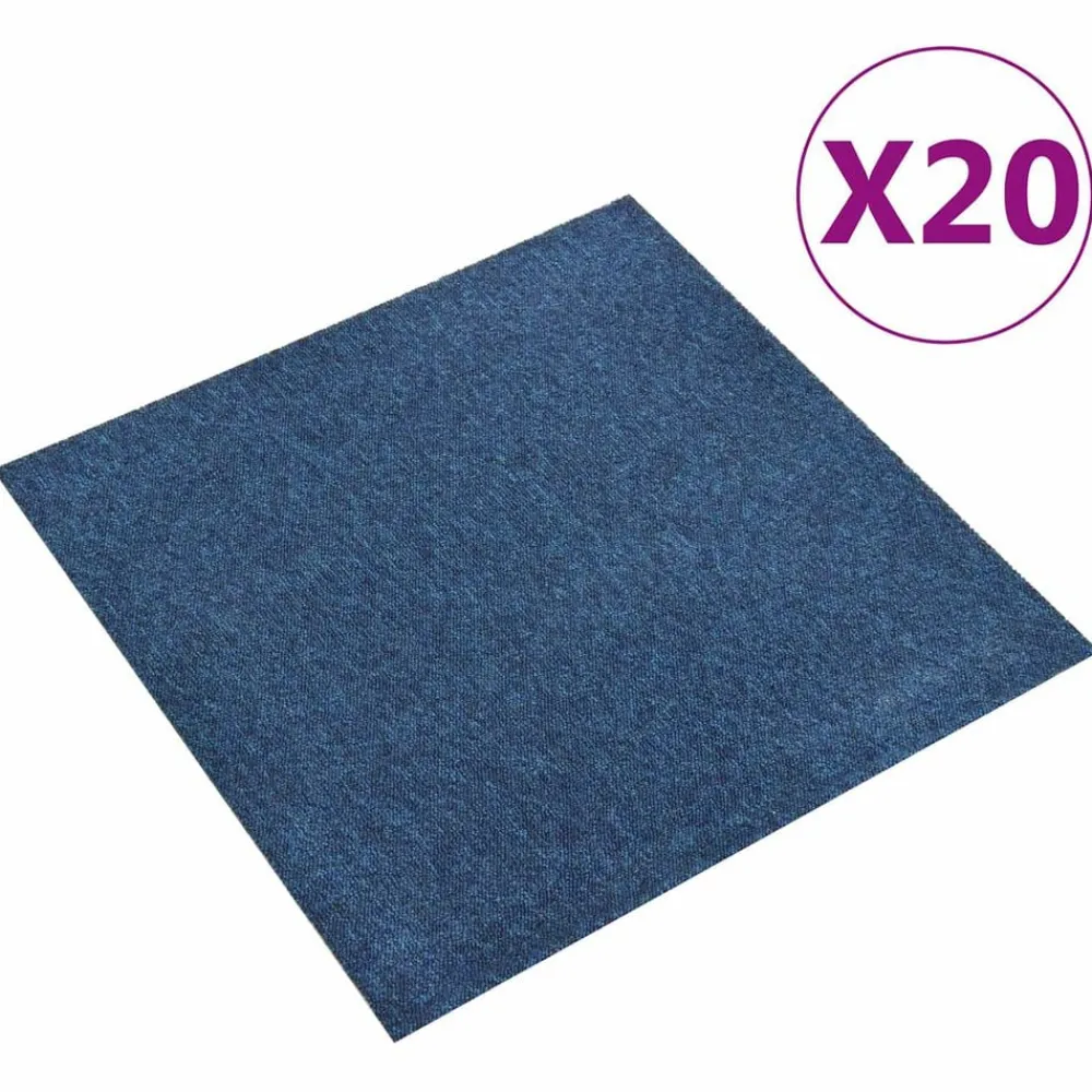 vidaXL Tapis 20 pcs 50 x 50 cm 100% Polypropylène