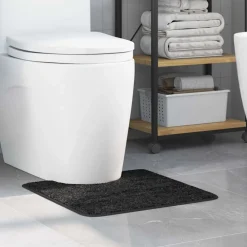 vidaXL Tapis de bain antidérapant avec découpe pour toilette