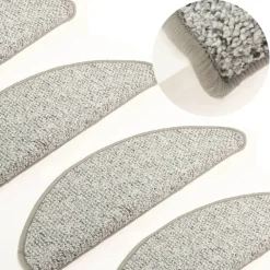 vidaXL Tapis de marches d'escalier 15 pcs 56x17x3 cm