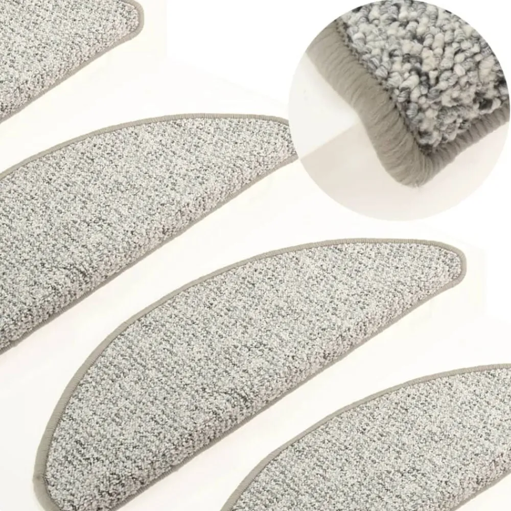 vidaXL Tapis de marches d'escalier 15 pcs 56x17x3 cm