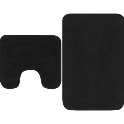 vidaXL Tapis de salle de bain 2 pcs Tissu